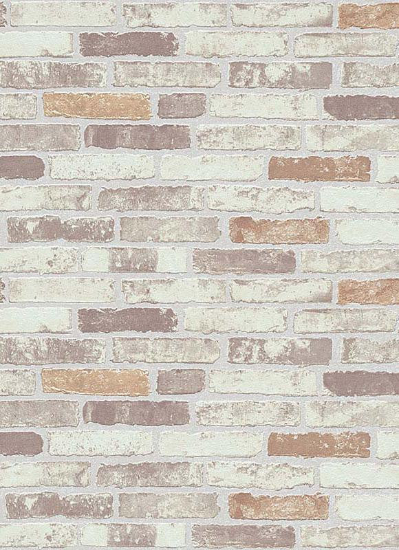 media image for Bryce Faux Brick Wallpaper in Beige, Brown, and Creme design by BD Wall 292