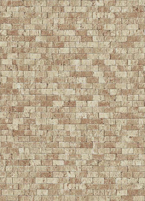 media image for Brynn Faux Brick Wallpaper in Brown design by BD Wall 268