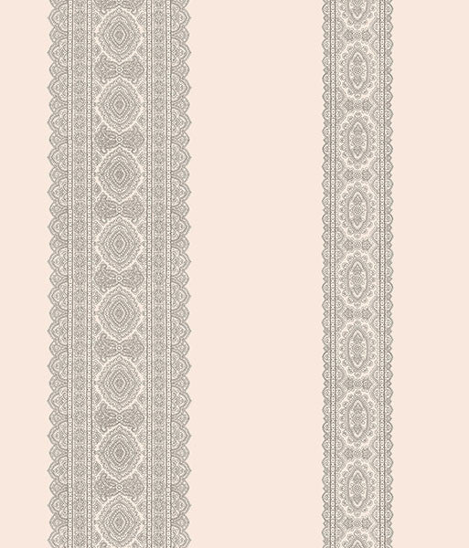 media image for Brynn Grey Paisley Stripe Wallpaper from the Kismet Collection by Brewster Home Fashions 213