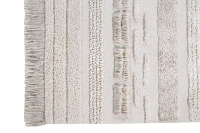 product image for air washable rug in natural in multiple sizes design by lorena canals 22 30