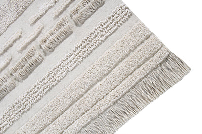 product image for air washable rug in natural in multiple sizes design by lorena canals 23 29