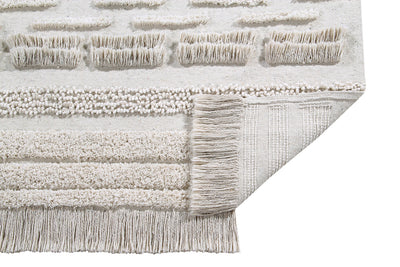 product image for air washable rug in natural in multiple sizes design by lorena canals 24 31