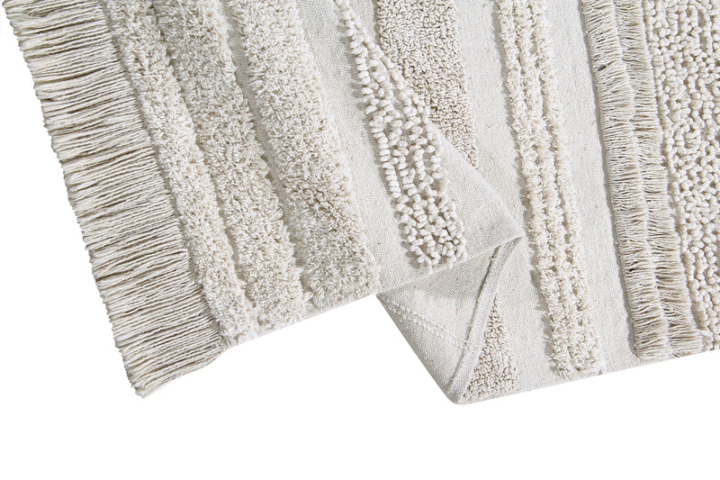 media image for air washable rug in natural in multiple sizes design by lorena canals 25 231