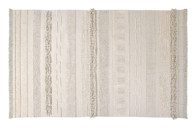 product image for air washable rug in natural in multiple sizes design by lorena canals 1 83