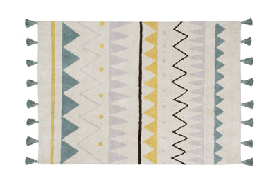 product image for Azteca Natural Rug in Vintage Blue design by Lorena Canals 29