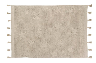 product image for hippy stars rug in natural design by lorena canals 1 2