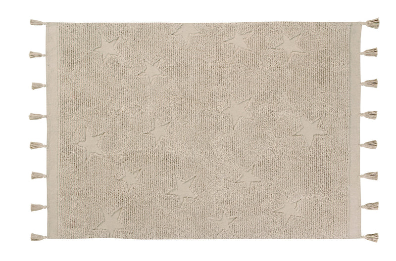 media image for hippy stars rug in natural design by lorena canals 1 274