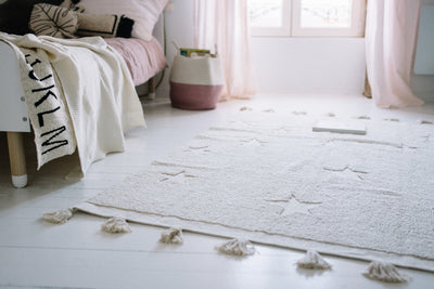 product image for hippy stars rug in natural design by lorena canals 8 81