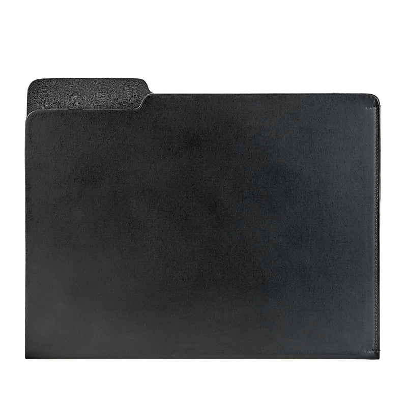 media image for Carlo File Folder Black Leather by Graphic Image 232