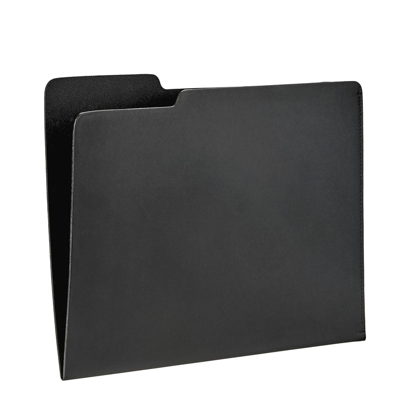media image for Carlo File Folder Black Leather by Graphic Image 213