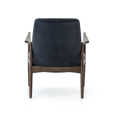 product image for Braden Chair In Modern Velvet Shadow 15