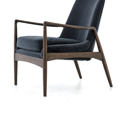 product image for Braden Chair In Modern Velvet Shadow 95