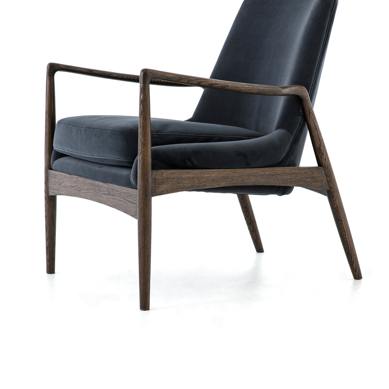 media image for Braden Chair In Modern Velvet Shadow 218