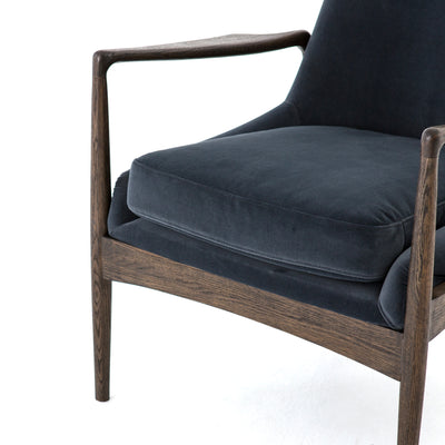 product image for Braden Chair In Modern Velvet Shadow 99