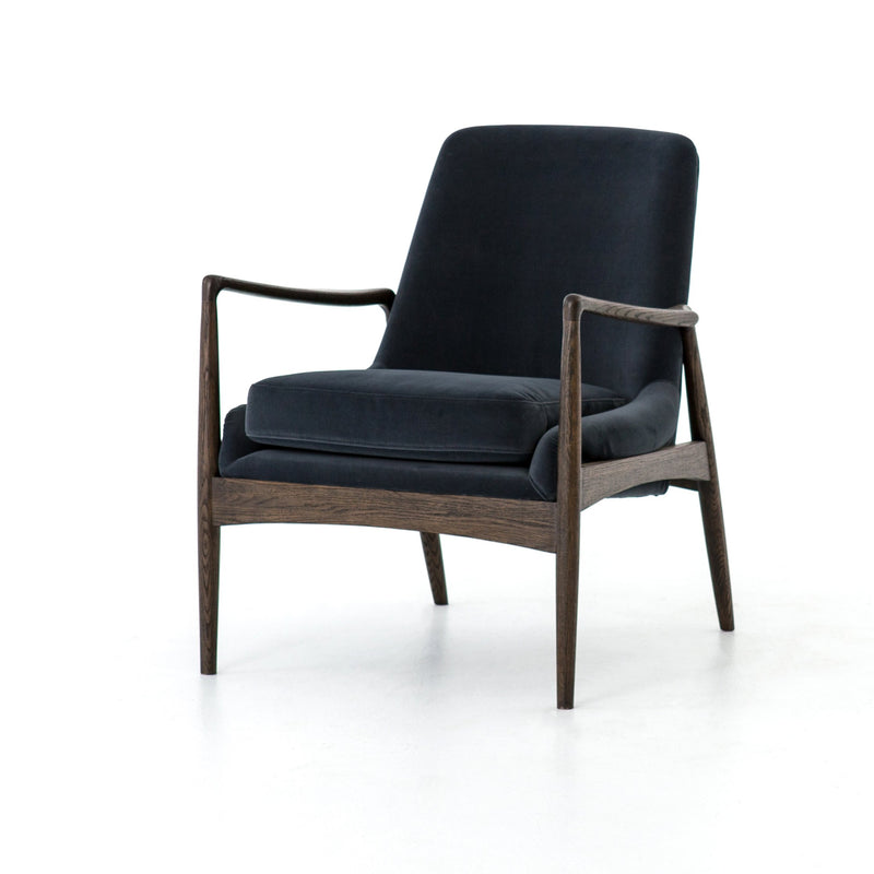 media image for Braden Chair In Modern Velvet Shadow 258