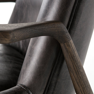 product image for Aidan Leather Chair In Durango Smoke 98