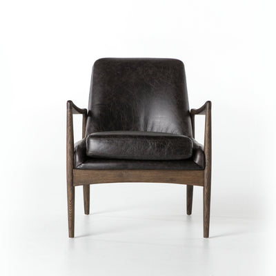 product image for Aidan Leather Chair In Durango Smoke 61