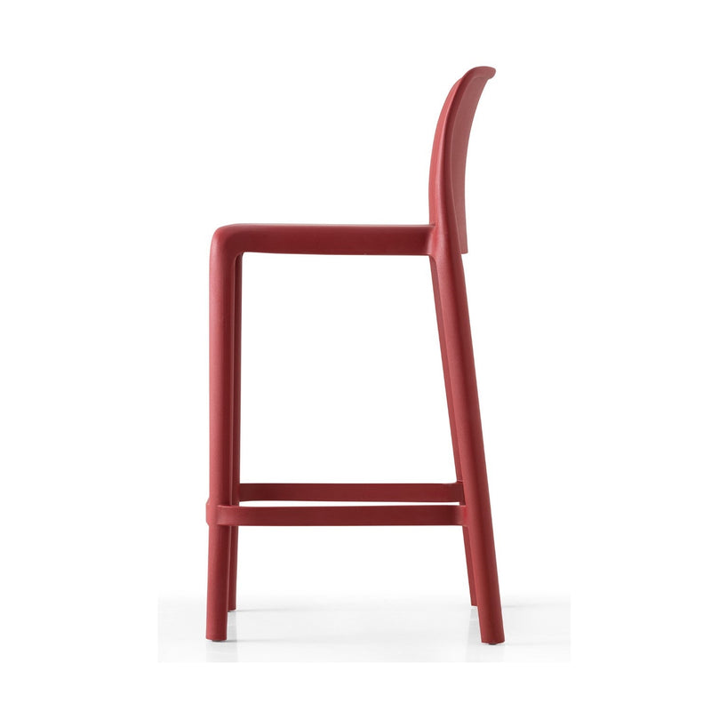 media image for bayo oxide red polypropylene counter stool by connubia cb198400003l0000000000a 3 236