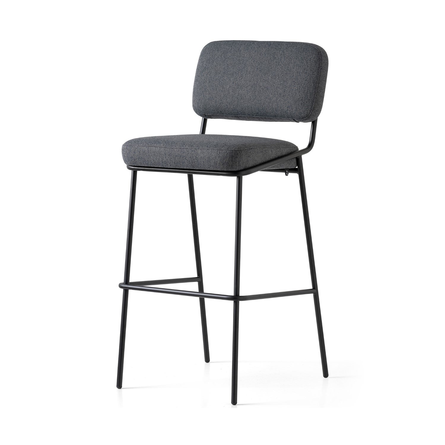 Shop Sixty Black Leg Bar Stool Burke Decor