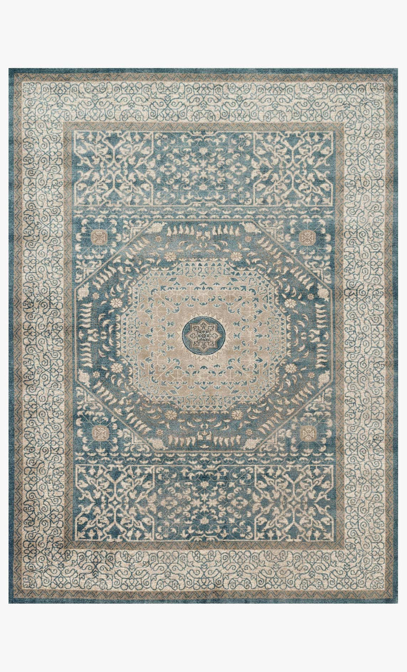 media image for Century Rug in Blue & Sand design by Loloi 261