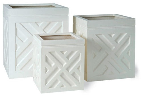 media image for Chippendale Planters in Weathered White design by Capital Garden Products 285