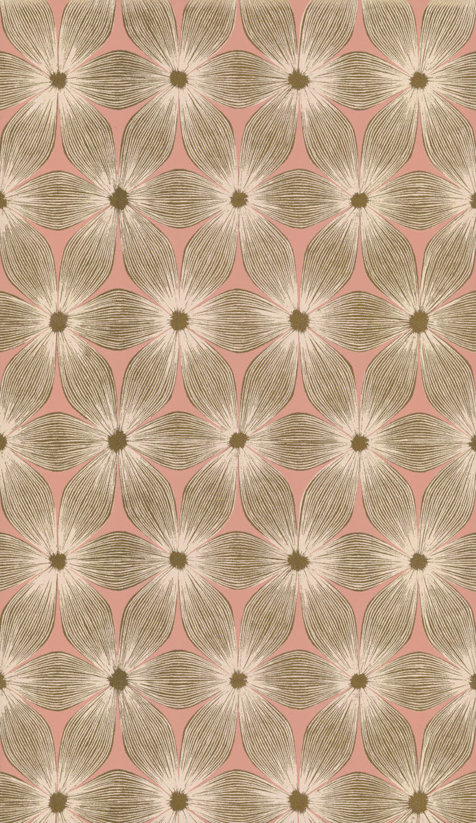 media image for Everlasting Coral/Gold Wallpaper from the Modern Artisan II Collection by Candice Olson 22