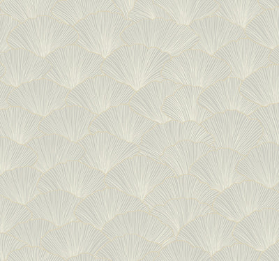 product image for Luminous Ginkgo Light Grey Wallpaper from the Modern Artisan II Collection by Candice Olson 87