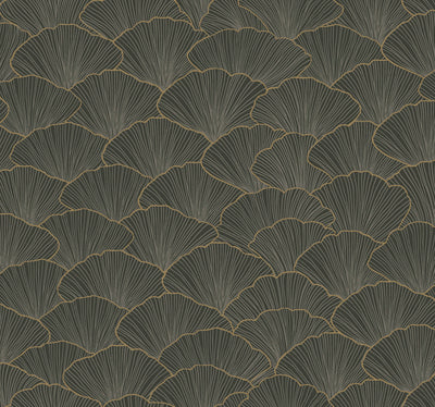 product image for Luminous Ginkgo Moonlight Wallpaper from the Modern Artisan II Collection by Candice Olson 20