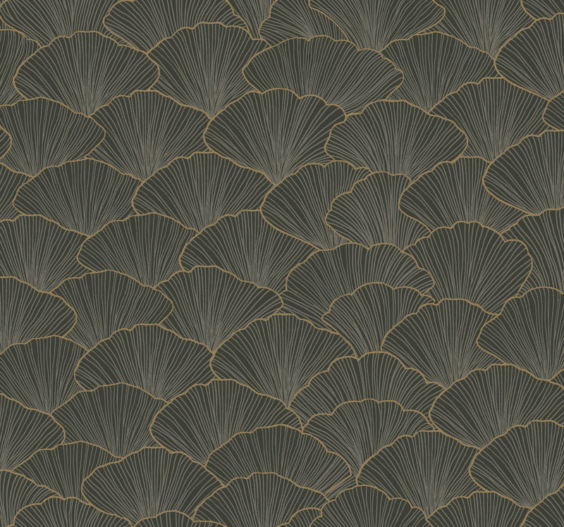 media image for Luminous Ginkgo Moonlight Wallpaper from the Modern Artisan II Collection by Candice Olson 264