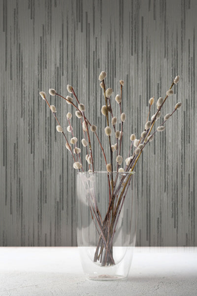 product image for Bargello Dark Grey Wallpaper from the Modern Artisan II Collection by Candice Olson 52