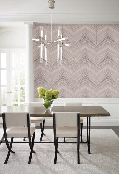 product image for Onyx Strata Pink/Purple Wallpaper from the Modern Artisan II Collection by Candice Olson 10
