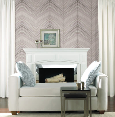 product image for Onyx Strata Pink/Purple Wallpaper from the Modern Artisan II Collection by Candice Olson 9