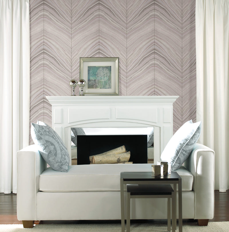 media image for Onyx Strata Pink/Purple Wallpaper from the Modern Artisan II Collection by Candice Olson 223