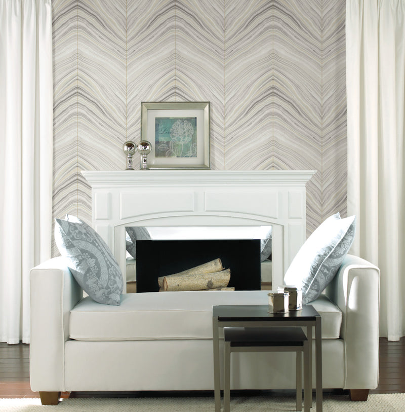 media image for Onyx Strata Beige Wallpaper from the Modern Artisan II Collection by Candice Olson 25