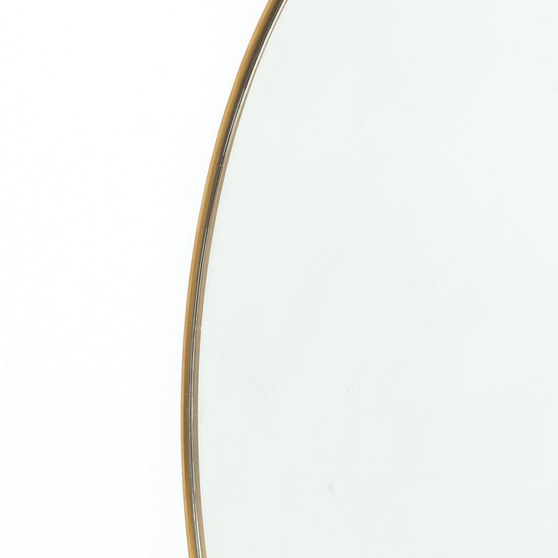 media image for Bellvue Round Mirror In Polished Brass 270