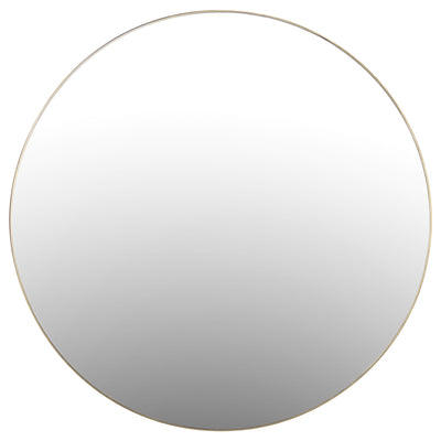 product image for Bellvue Round Mirror In Polished Brass 80