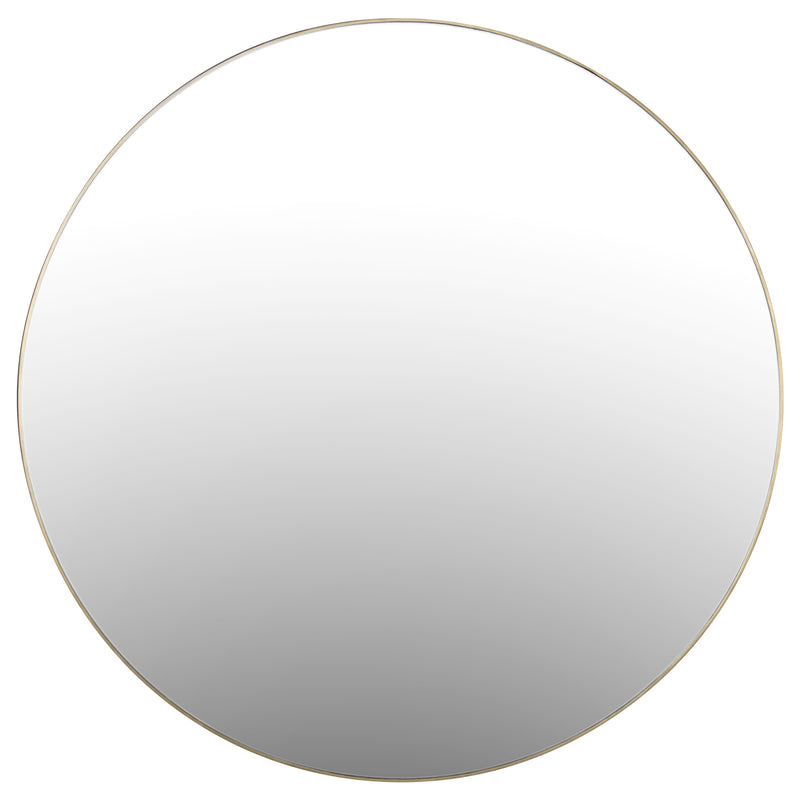 media image for Bellvue Round Mirror In Polished Brass 272
