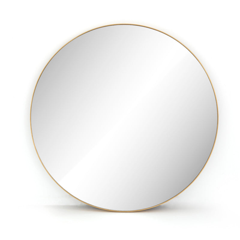 media image for Bellvue Round Mirror In Polished Brass 259