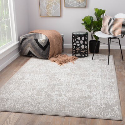 product image for Lianna Abstract Gray & White Area Rug design by Jaipur Living 35