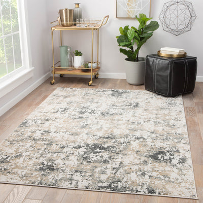 product image for Arvo Abstract White & Dark Gray Area Rug design by Jaipur Living 23