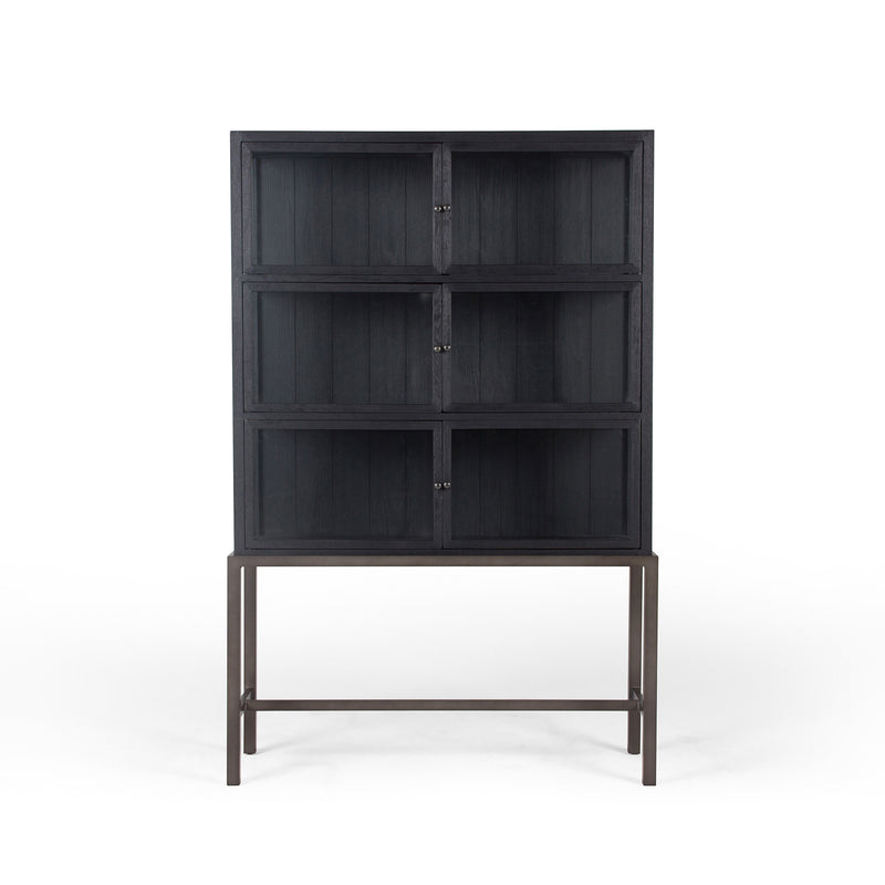 media image for Spencer Curio Cabinet In Drifted Black 226