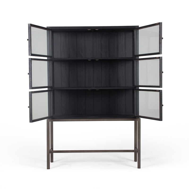 media image for Spencer Curio Cabinet In Drifted Black 289