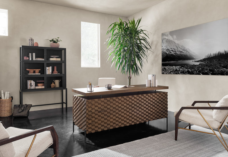media image for Spencer Curio Cabinet In Drifted Black 266