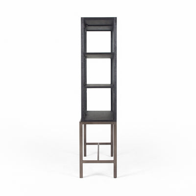 product image for Spencer Curio Cabinet In Drifted Black 80