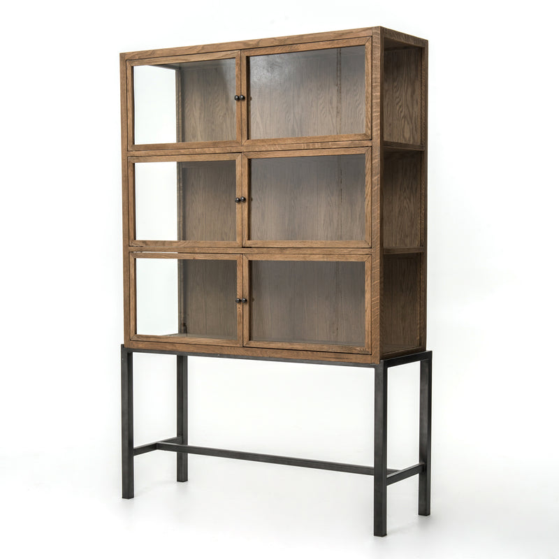 media image for Spencer Curio Cabinet In Drifted Oak 286