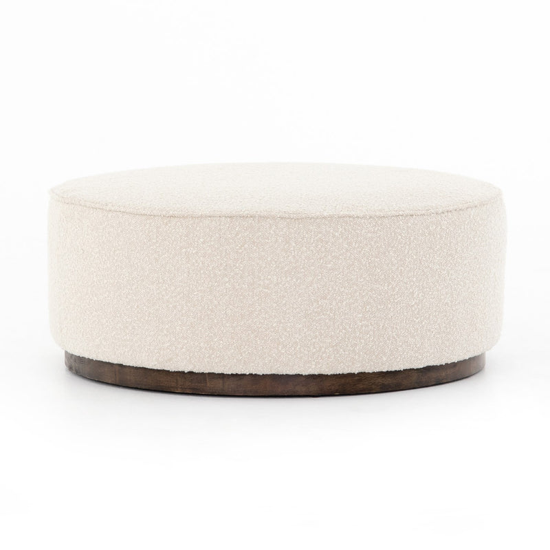 media image for Sinclair Large Round Ottoman by BD Studio 219