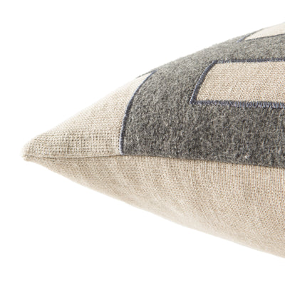 product image for cosmic pillow in oatmeal charcoal grey design by nikki chu 4 50