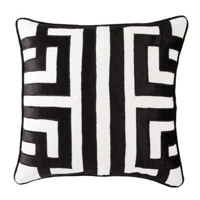product image for cosmic pillow in marshmallow jet black design by nikki chu 2 23