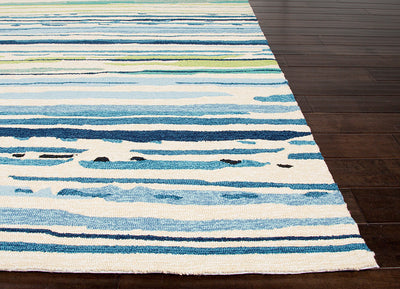product image for colours collection sketchy lines rug in blue white design by jaipur 3 88