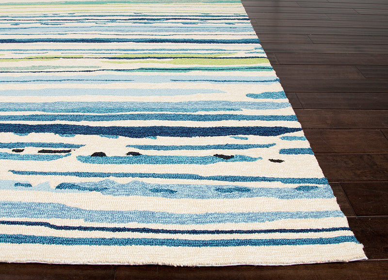 media image for colours collection sketchy lines rug in blue white design by jaipur 3 277